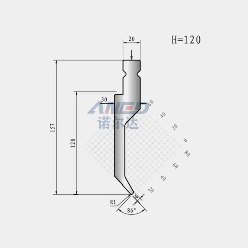 Sheet metal bending tooling